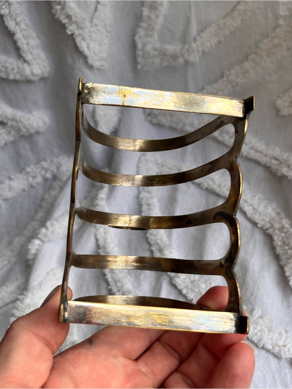 Antique Brass Toast Rack - Picture 5 of 6